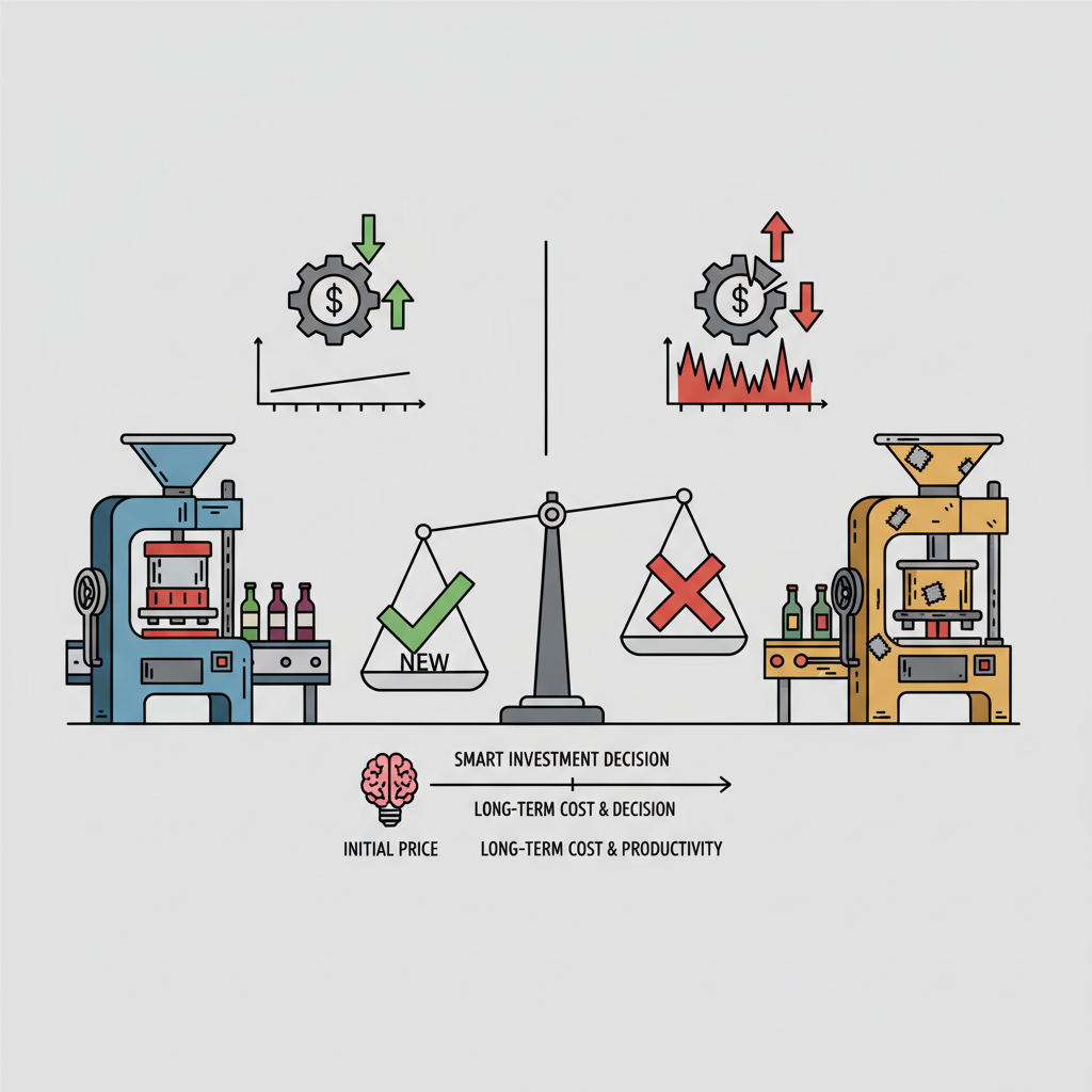 Análisis de costes a largo plazo: Maquinaria nueva vs. reparada en el sector vitivinícola