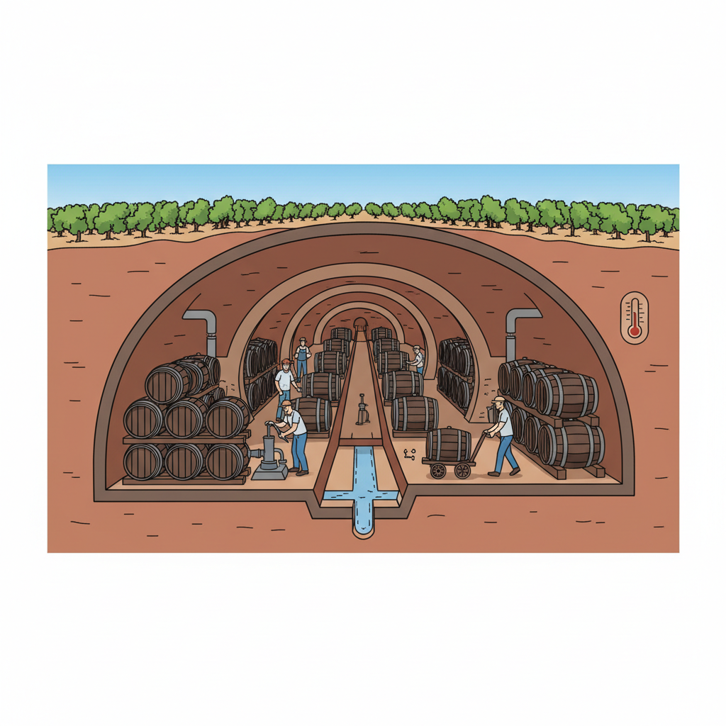 Kilómetros de Frescor: El Mundo Secreto de las Bodegas Subterráneas de la Ribera