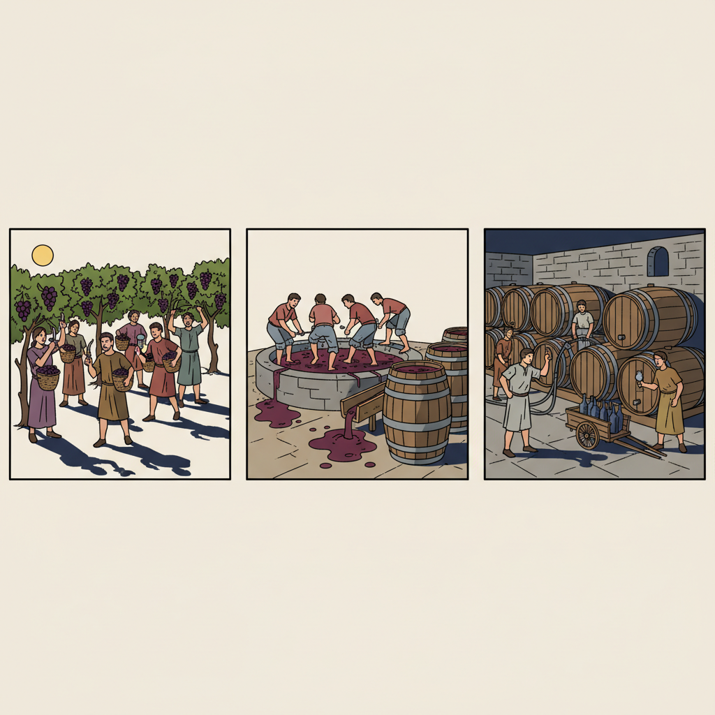 La Vendimia de Antaño: Cuando el Vino se Hacía con los Pies y Paciencia