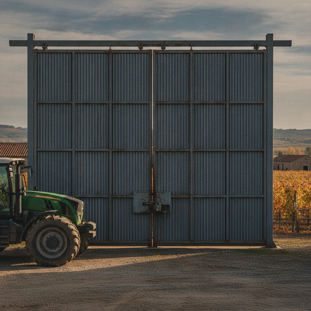 Puertas metálicas para naves agrícolas: resistencia y seguridad