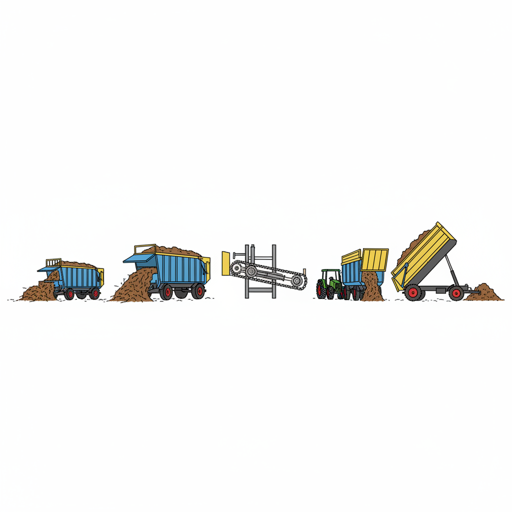 Remolques autodescargables para el transporte de sarmientos tras la poda: modelos y capacidades