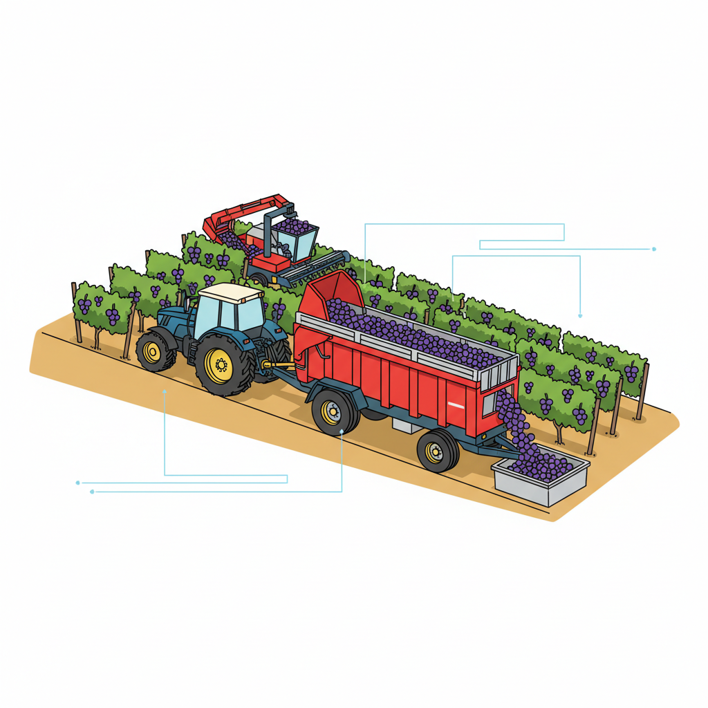 Remolques agrícolas de alta capacidad: Clave para la vendimia mecanizada en pendientes pronunciadas