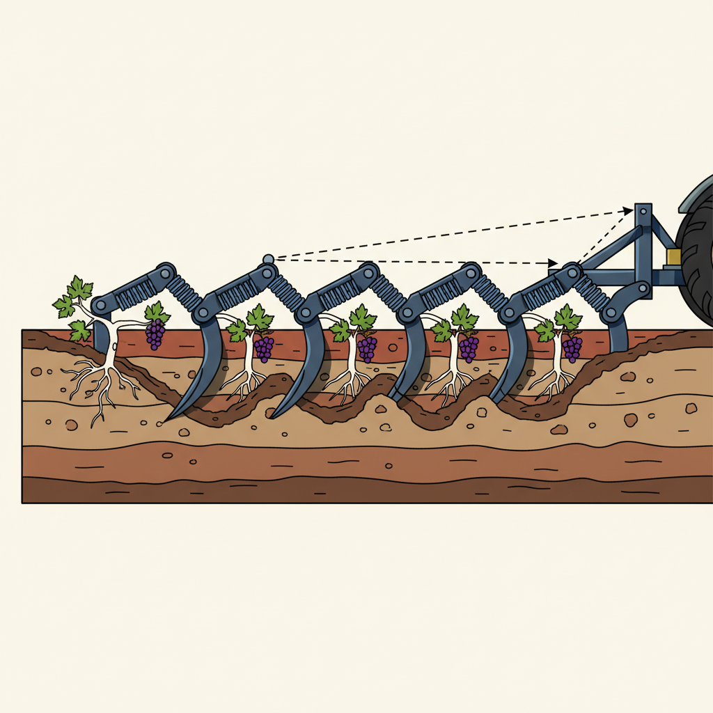 ¿Qué es una Reja Loca y cómo optimiza el laboreo en viñedos?
