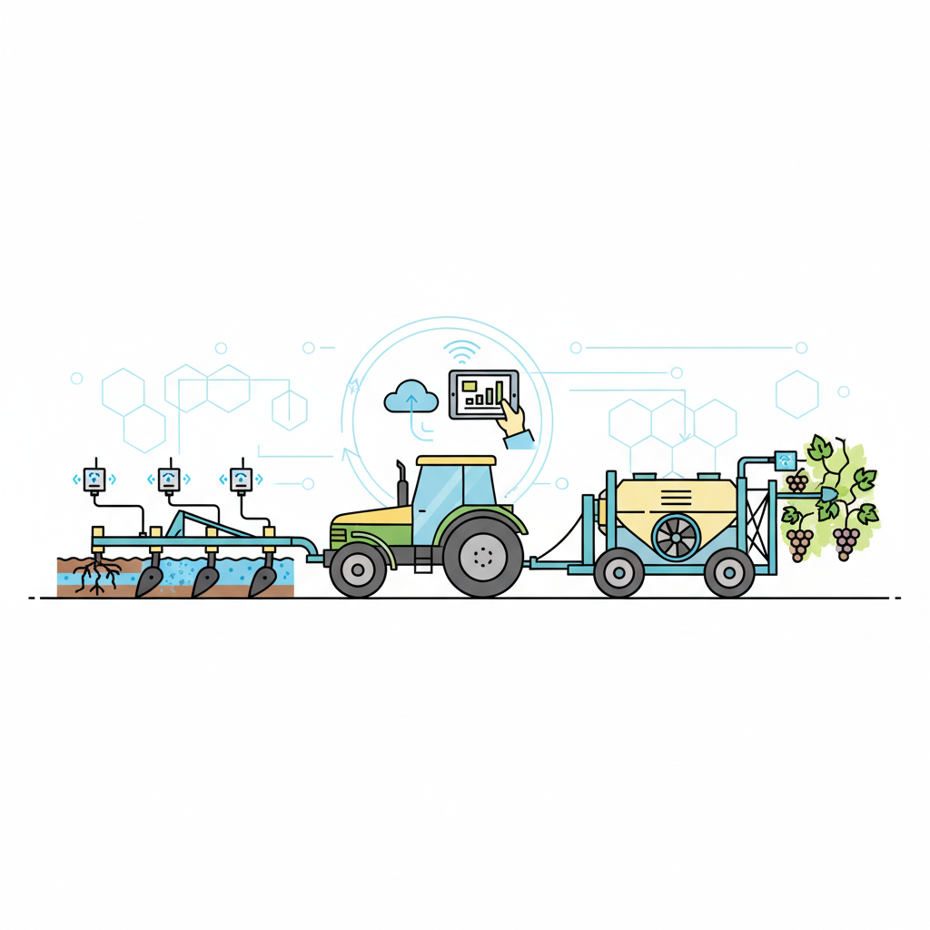Sensores IoT en aperos: La revolución del dato en tiempo real para el viñedo